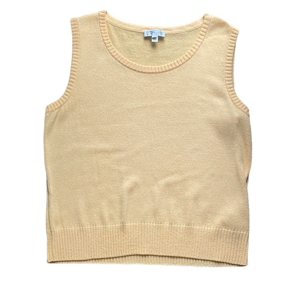 St. John Sport Santana Knit Sleeveless Sweater Vest - Picture 2 of 5